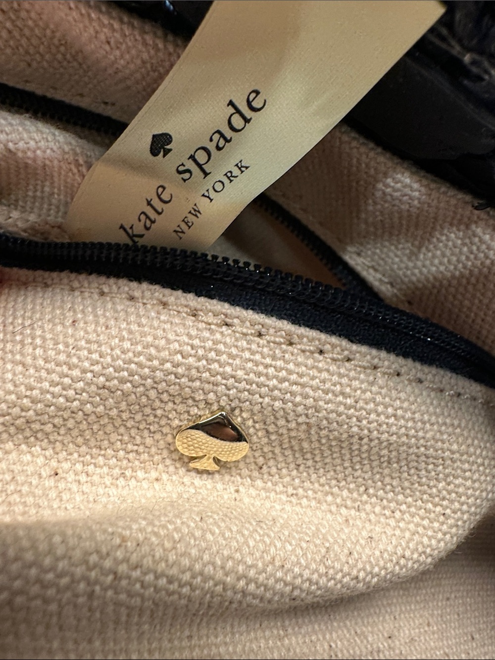 kate spade Shore Thing Navy, Natural & Red 'Out and About' Striped Straw Tote - Picture 14 of 16
